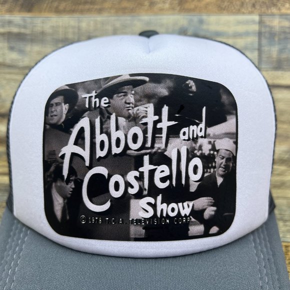 The Abbott And Costello Show Mens Trucker Hat Grey Snapback WW2 40s Comedy Show - Picture 3 of 8